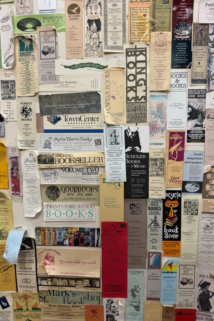 DIY junk scrapbook wall