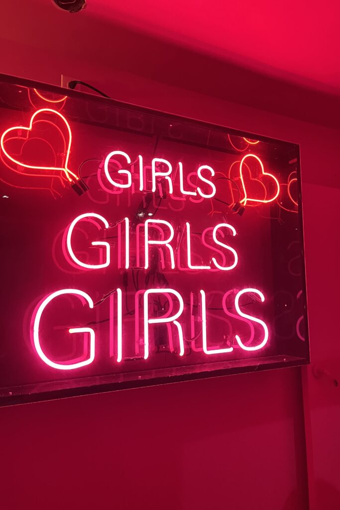 Galentine's Neon Sign Decor