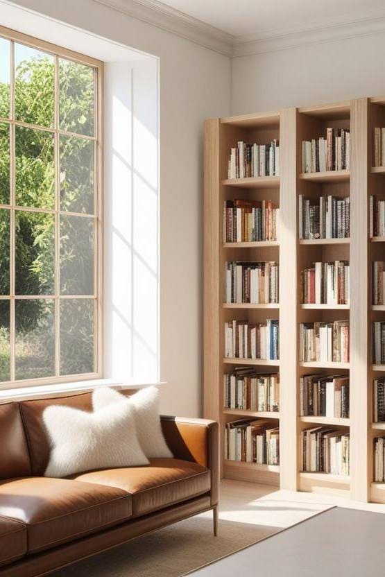 bright light home library