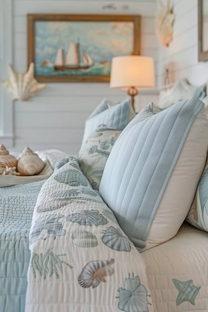 ocean seashell bedroom